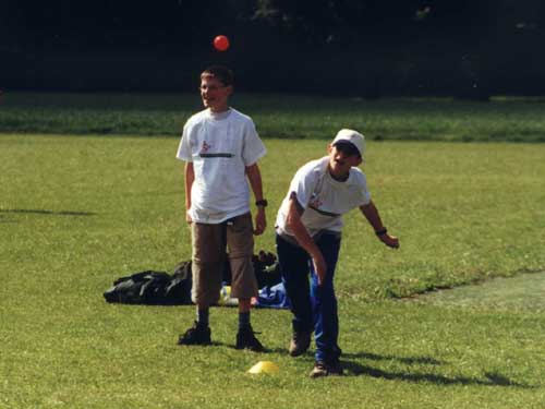 Children bowling in Seebarn