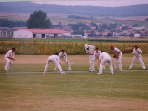 Michi Nedoma batting against MCC
